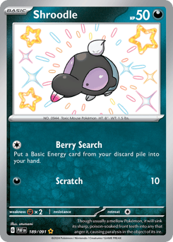 Shroodle – Shiny Rare – Paldean Fates