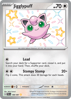 Jigglypuff – Shiny Rare – Paldean Fates