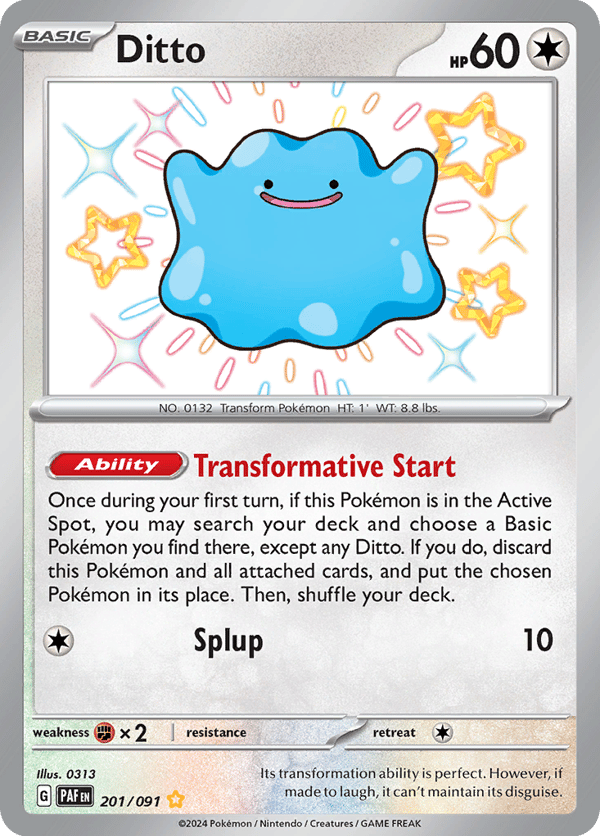 Ditto – Shiny Rare – Paldean Fates