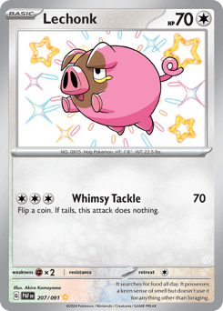 Lechonk – Shiny Rare – Paldean Fates