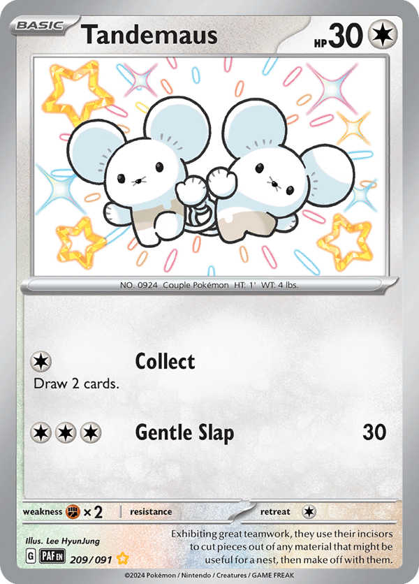 Tandemaus – Shiny Rare – Paldean Fates