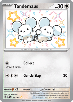 Tandemaus – Shiny Rare – Paldean Fates