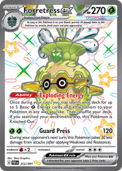 Forretress ex – Shiny Ultra Rare – Paldean Fates