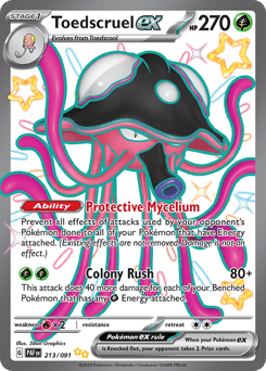 Toedscruel ex – Shiny Ultra Rare – Paldean Fates