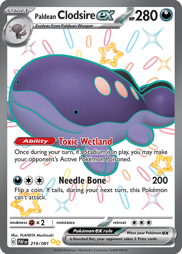 Paldean Clodsire ex – Paldean Fates