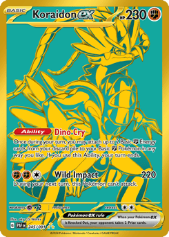 Koraidon ex – Hyper Rare – Paldean Fates