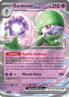 Gardevoir ex – Double Rare – Paldean Fates