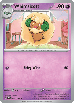 Whimsicott – Uncommon – Paldean Fates