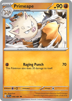Primeape – Uncommon – Paldean Fates