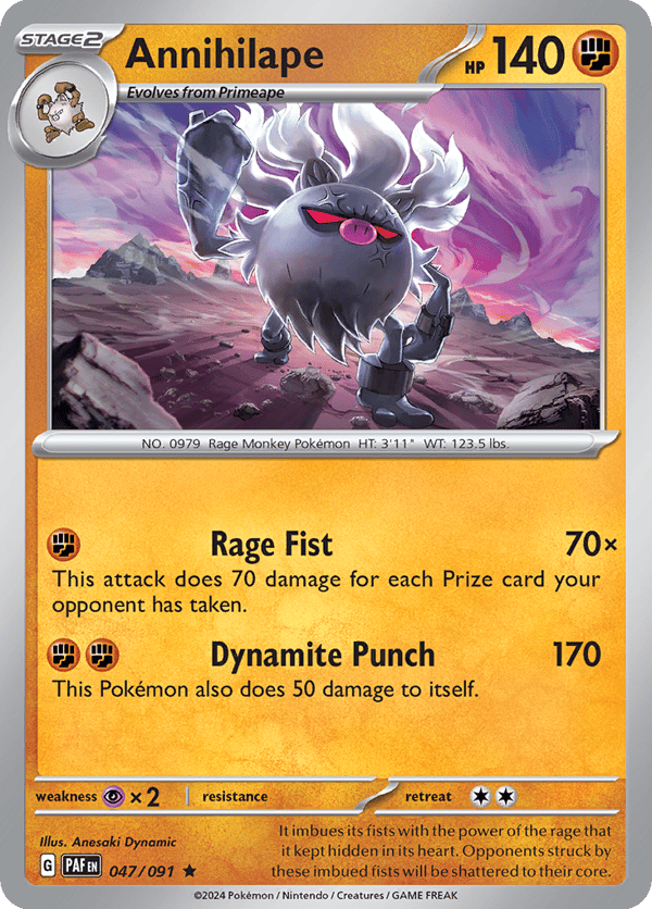 Annihilape – Rare – Paldean Fates