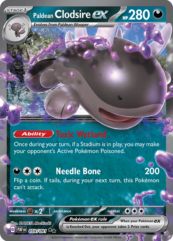 Paldean Clodsire ex – Paldean Fates