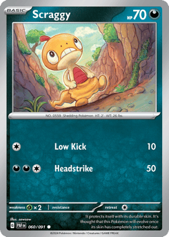 Scraggy – Common – Paldean Fates