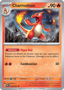 Charmeleon – Uncommon – Paldean Fates