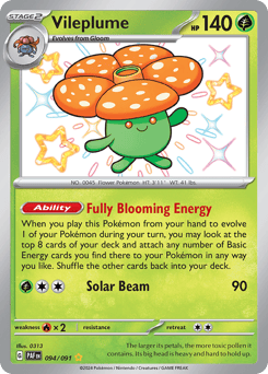 Vileplume – Shiny Rare – Paldean Fates