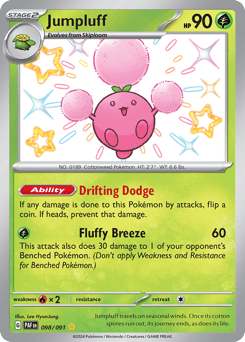 Jumpluff – Shiny Rare – Paldean Fates