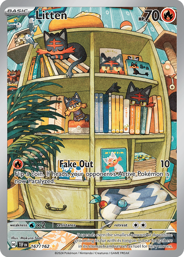 Litten – Illustration Rare – Temporal Forces