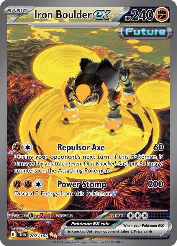 Iron Boulder ex – Special Illustration Rare – Temporal Forces