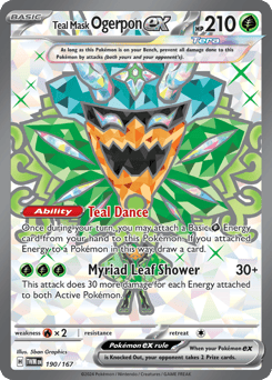 Teal Mask Ogerpon ex – Ultra Rare
