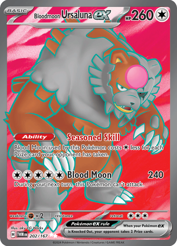Bloodmoon Ursaluna ex – Ultra Rare – Twilight Masquerade