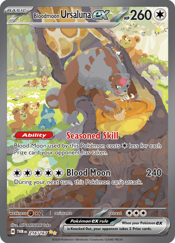 Bloodmoon Ursaluna ex – Special Illustration Rare – Twilight Masquerade