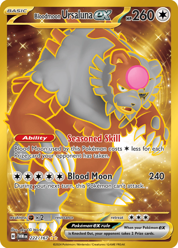 Bloodmoon Ursaluna ex – Hyper Rare – Twilight Masquerade