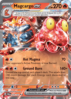 Magcargo ex – Double Rare