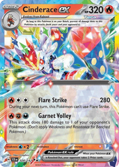 Cinderace ex – Double Rare