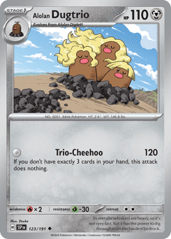 Alolan Dugtrio – Uncommon – Surging Sparks