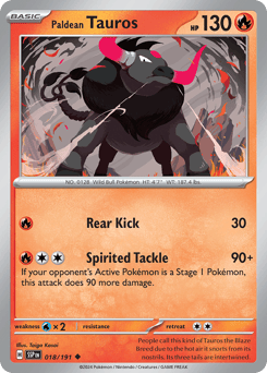 Paldean Tauros – Uncommon – Surging Sparks