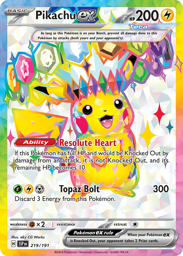 Pikachu ex – Ultra Rare – Surging Sparks