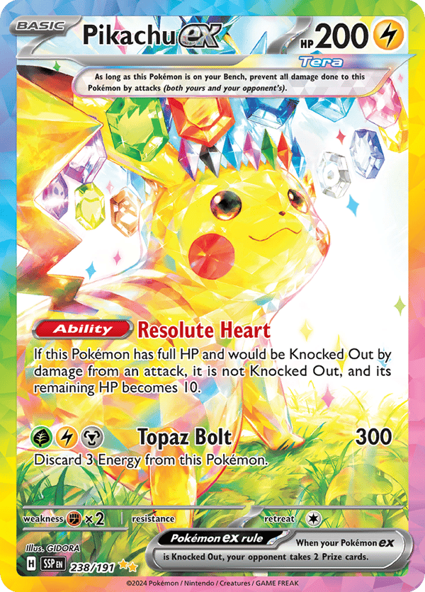 Pikachu ex – Surging Sparks