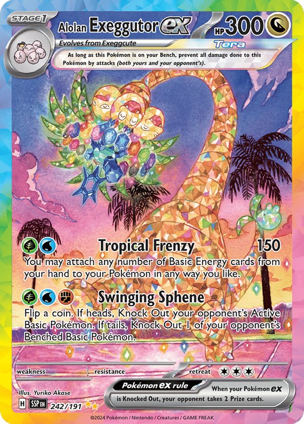 Alolan Exeggutor ex – Special Illustration Rare – Surging Sparks