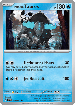 Paldean Tauros – Uncommon – Surging Sparks