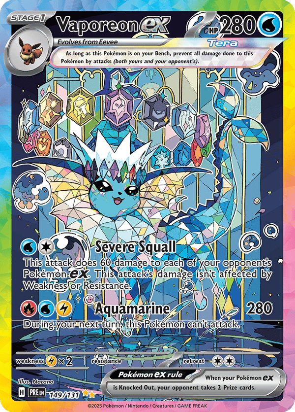 Vaporeon ex – Special Illustration Rare – Prismatic Evolutions