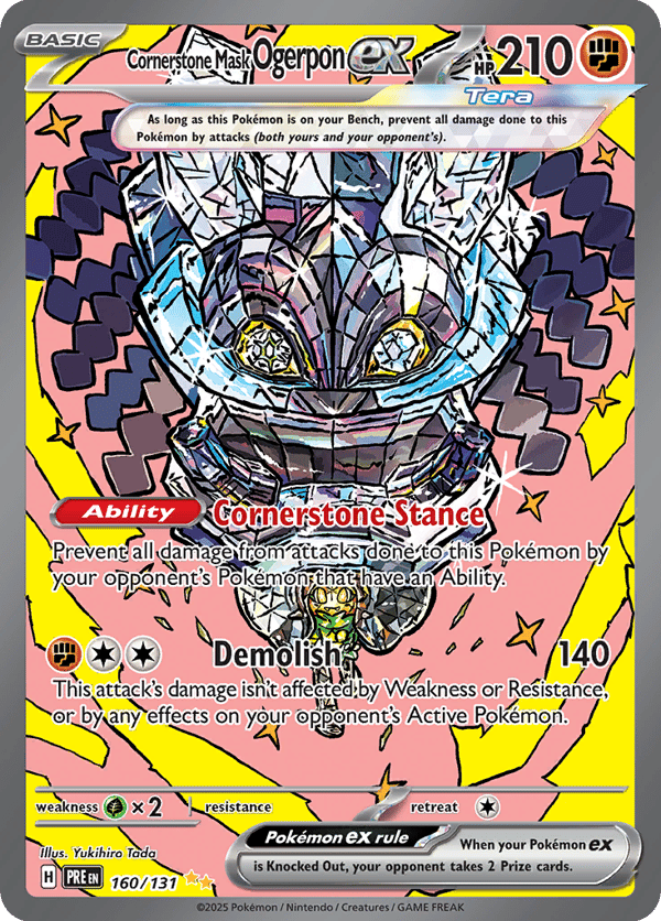 Cornerstone Mask Ogerpon ex – Special Illustration Rare – Prismatic Evolutions