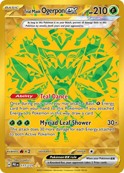 Teal Mask Ogerpon ex – Hyper Rare