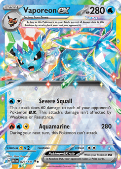 Vaporeon ex – Double Rare
