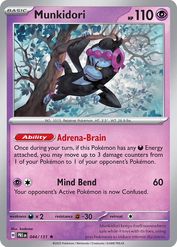 Munkidori – Rare – Prismatic Evolutions