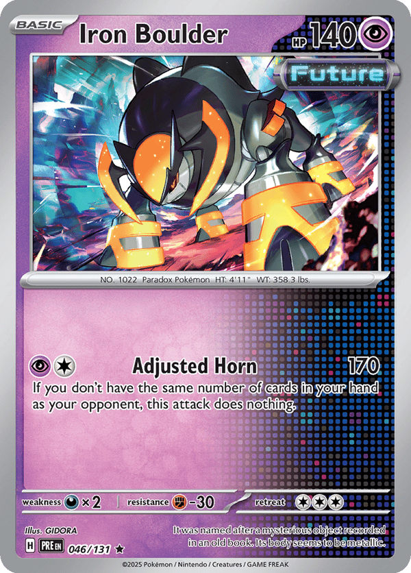 Iron Boulder – Rare – Prismatic Evolutions