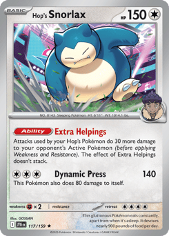 Hop's Snorlax – Rare – Journey Together