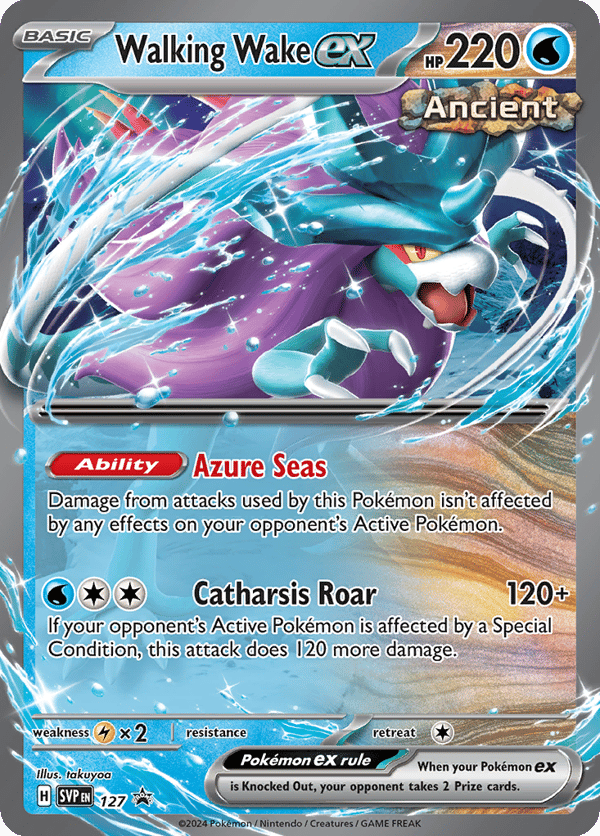 Walking Wake ex – Scarlet & Violet Black Star Promos