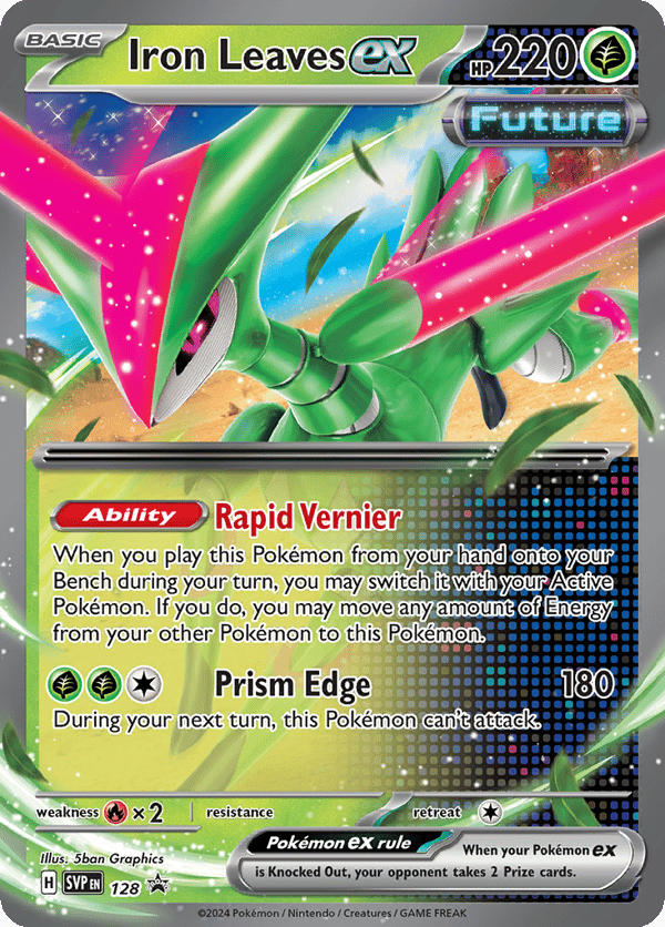 Iron Leaves ex – Promo – Scarlet & Violet Black Star Promos