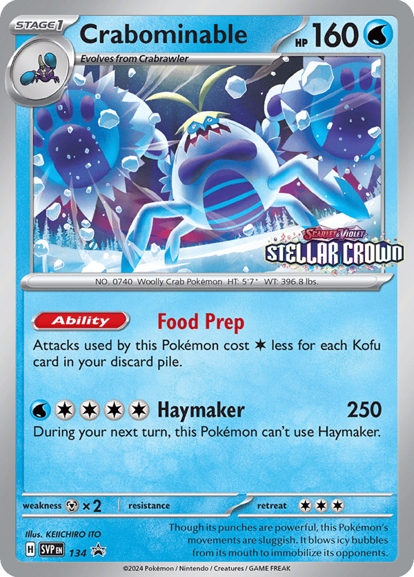 Crabominable – Scarlet & Violet Black Star Promos