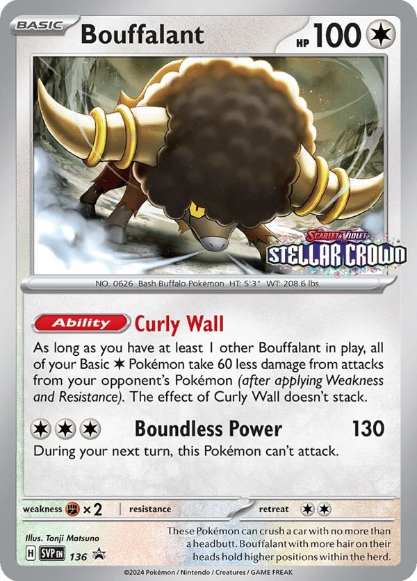 Bouffalant – Promo – Scarlet & Violet Black Star Promos