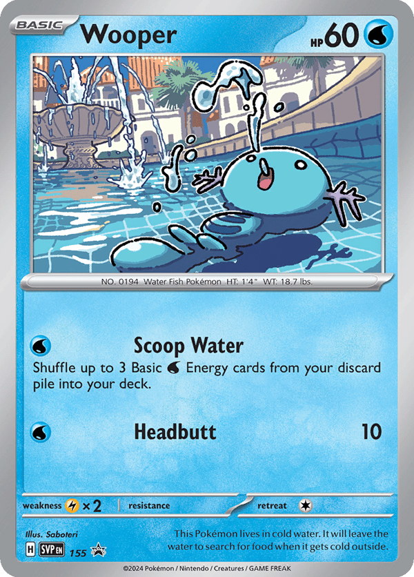 Wooper – Promo – Scarlet & Violet Black Star Promos
