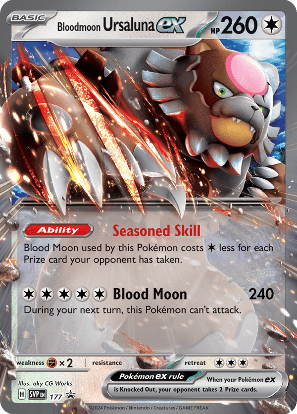 Bloodmoon Ursaluna ex – Promo – Scarlet & Violet Black Star Promos