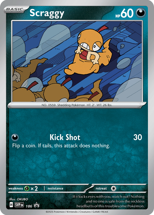 Scraggy – Scarlet & Violet Black Star Promos