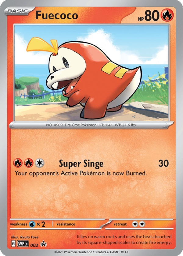 Fuecoco – Scarlet & Violet Black Star Promos