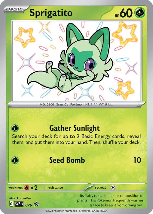 Sprigatito – Scarlet & Violet Black Star Promos