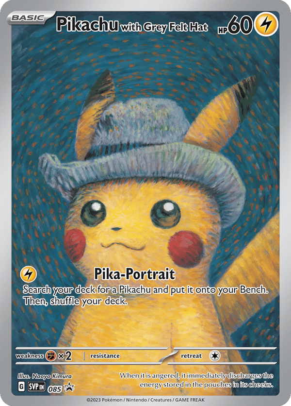 Pikachu with Grey Felt Hat – Promo – Scarlet & Violet Black Star Promos